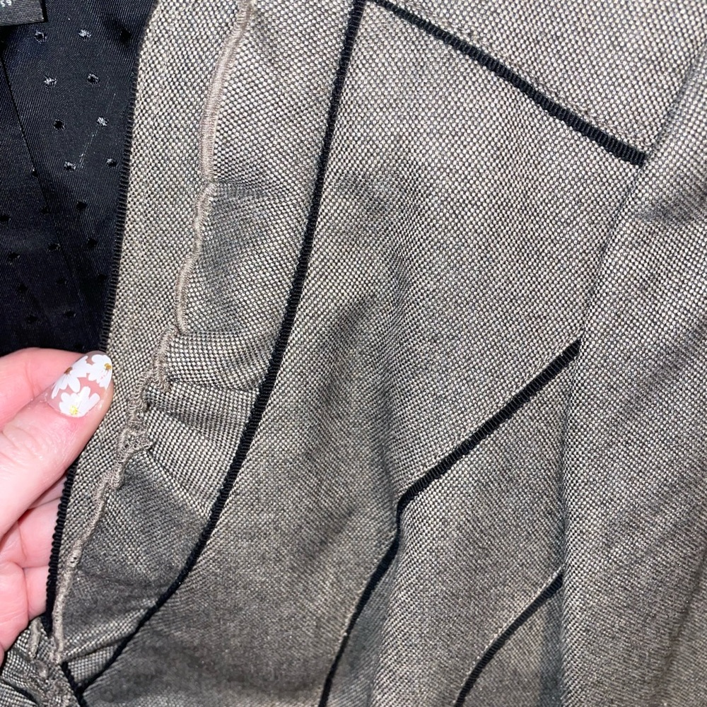 Brownish gray blazer suit jacket - Picture 3 of 3